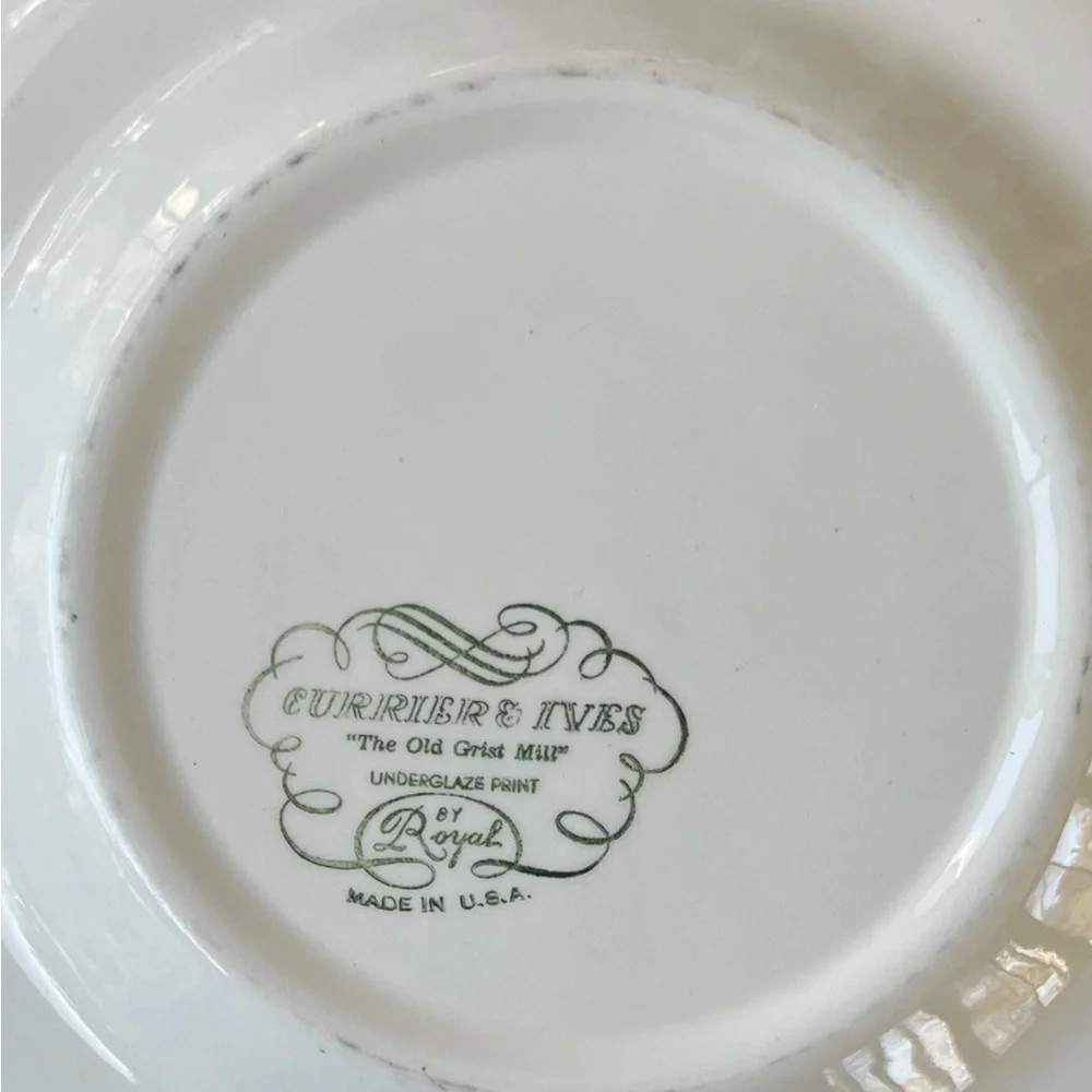 Currier & Ives  Royal China add touch